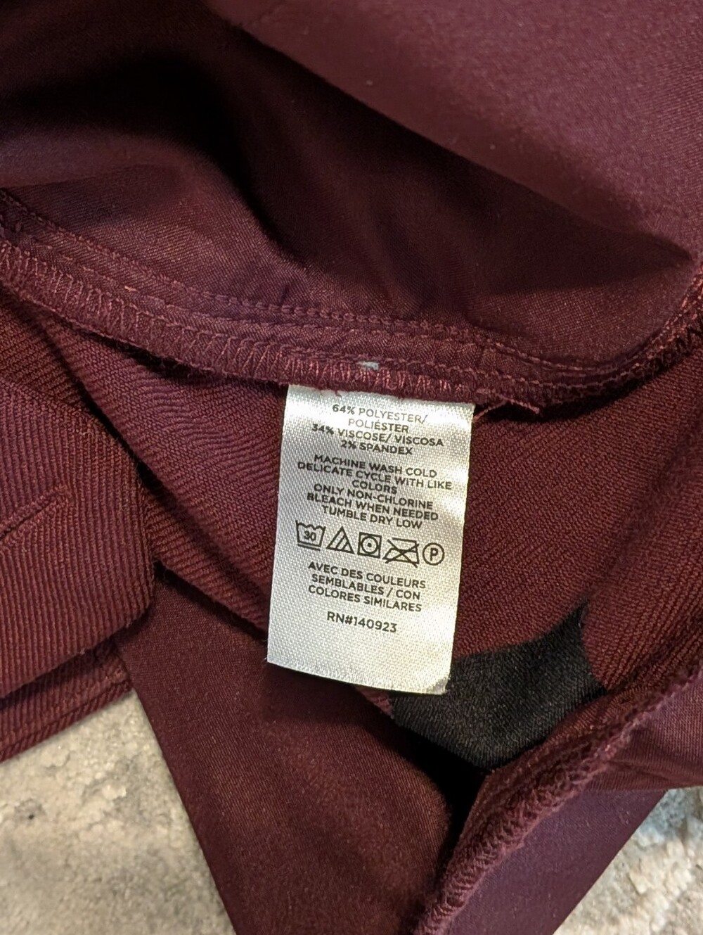 Burgundy Plum Ann Taylor LOFT Dress Trousers 2 - Picture 5 of 5